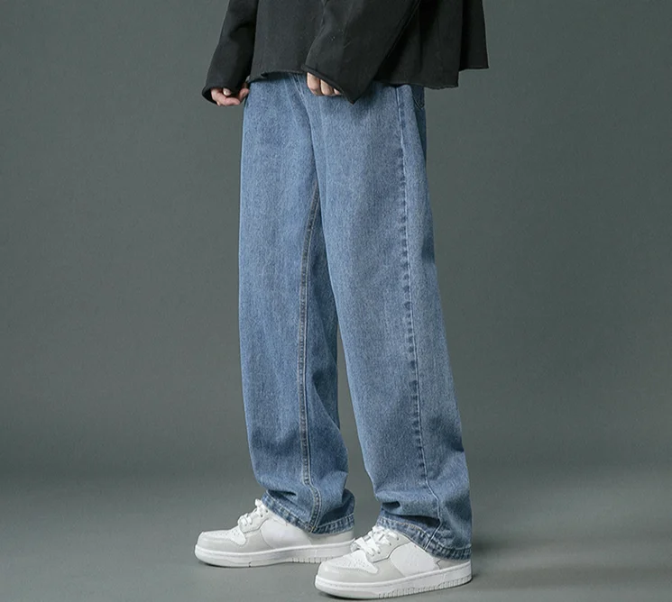 Men's Straight Jeans Spring Summer New Classic Style Elastic Waist Loose Drape Fashion Y2k Trousers Male Streetwear
Men's Straight Jeans Spring Summer New Classic Style Elastic Waist Loose Drape Fashion Y2k Trousers Male Streetwear