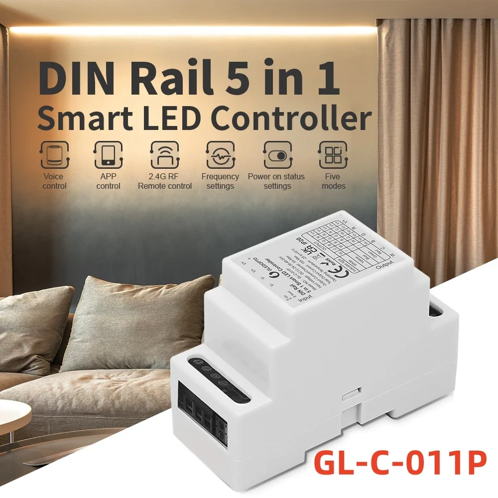 Gledopto Zigbee 3.0 DC12V-54V Din Rail 5 in 1 RGBCCT/RGBW/RGB/WWCW CCT/Dimmer LED Strip Controller Smart Tuya APP Voice Control
Gledopto Zigbee 3.0 DC12V-54V Din Rail 5 in 1 RGBCCT/RGBW/RGB/WWCW CCT/Dimmer LED Strip Controller Smart Tuya APP Voice Control