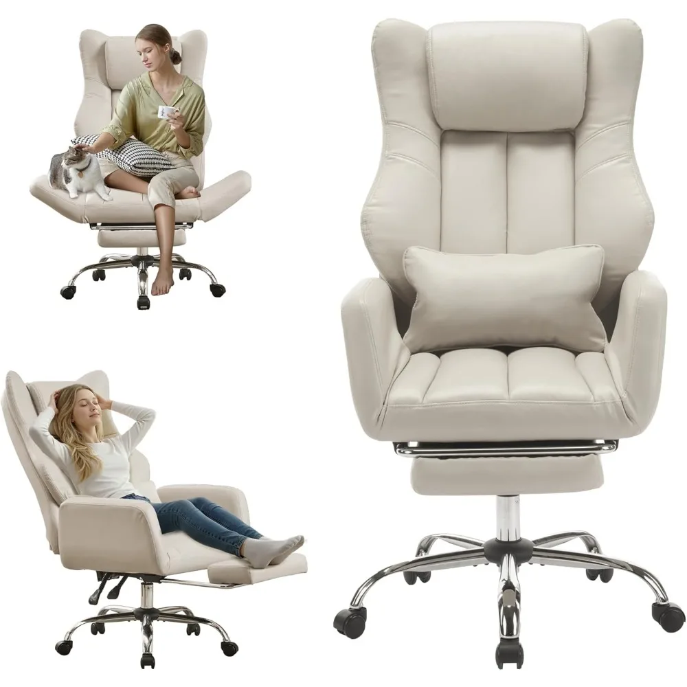 Cross Legged Office Chair with Footrest,Leather Big and Tall Executive Chair with Wheels,Reversible Armrest and Lumbar
Cross Legged Office Chair with Footrest,Leather Big and Tall Executive Chair with Wheels,Reversible Armrest and Lumbar