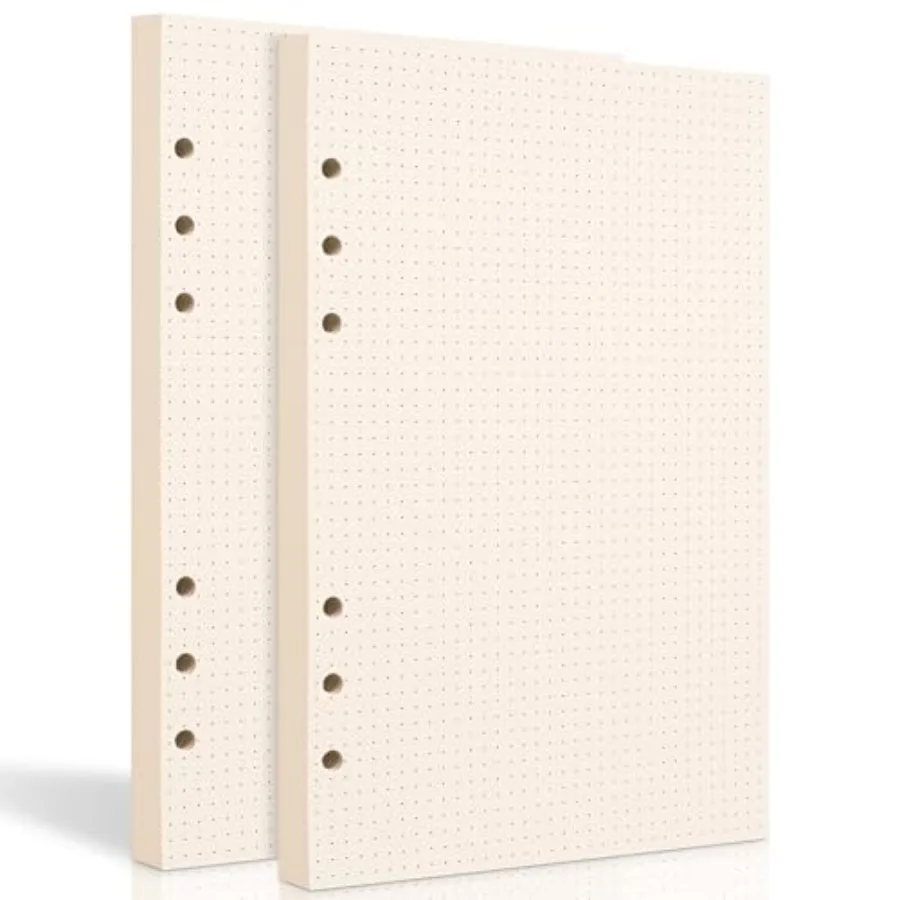 2 Packs A5 Dot Grid Paper, 6 Hole Punched Dotted Refill Paper for Planner/Binders/Organizer, 8.3x5.6 Inch, 80 Sheets, Beige, 10
2 Packs A5 Dot Grid Paper, 6 Hole Punched Dotted Refill Paper for Planner/Binders/Organizer, 8.3x5.6 Inch, 80 Sheets, Beige, 10