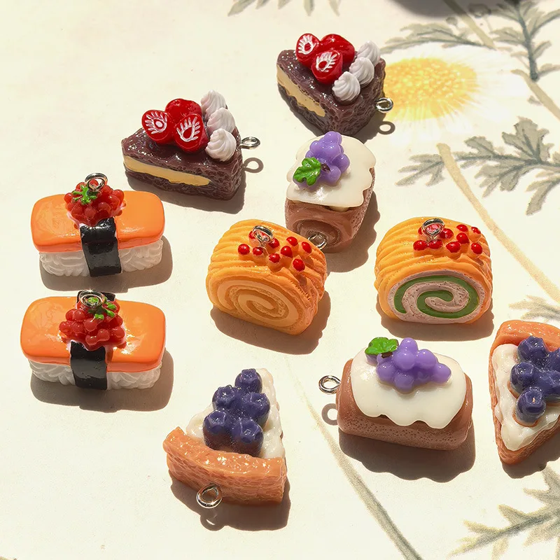 10pcs Cute Mini Fruit Food Resin Pendants Cake Sushi Grape Charms DIY Jewelry Making Necklace Earring Keychain Craft Supplies
10pcs Cute Mini Fruit Food Resin Pendants Cake Sushi Grape Charms DIY Jewelry Making Necklace Earring Keychain Craft Supplies