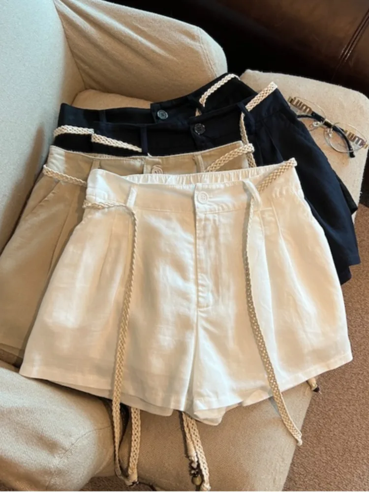 Korean Style High Waist Casual Short Pants Women Summer New Design Sense Belt Loose Hot Girl Shorts Fashionable All-Match
Korean Style High Waist Casual Short Pants Women Summer New Design Sense Belt Loose Hot Girl Shorts Fashionable All-Match