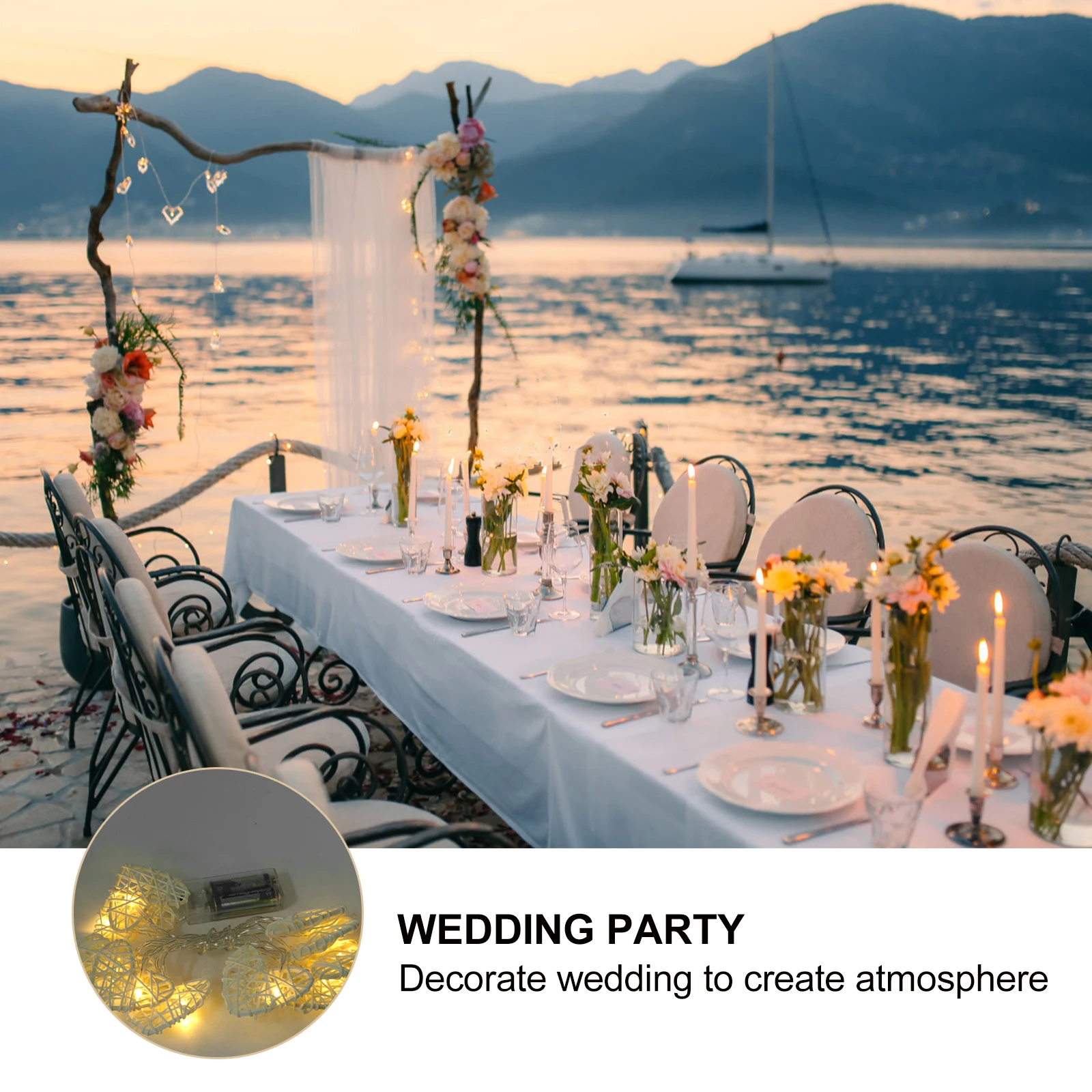Romantic String Lights 10 LED Rattan Heart Shape Ball Christmas Fairy Lights for Party Gardens Rope Lights for Birthday Wedding
Romantic String Lights 10 LED Rattan Heart Shape Ball Christmas Fairy Lights for Party Gardens Rope Lights for Birthday Wedding