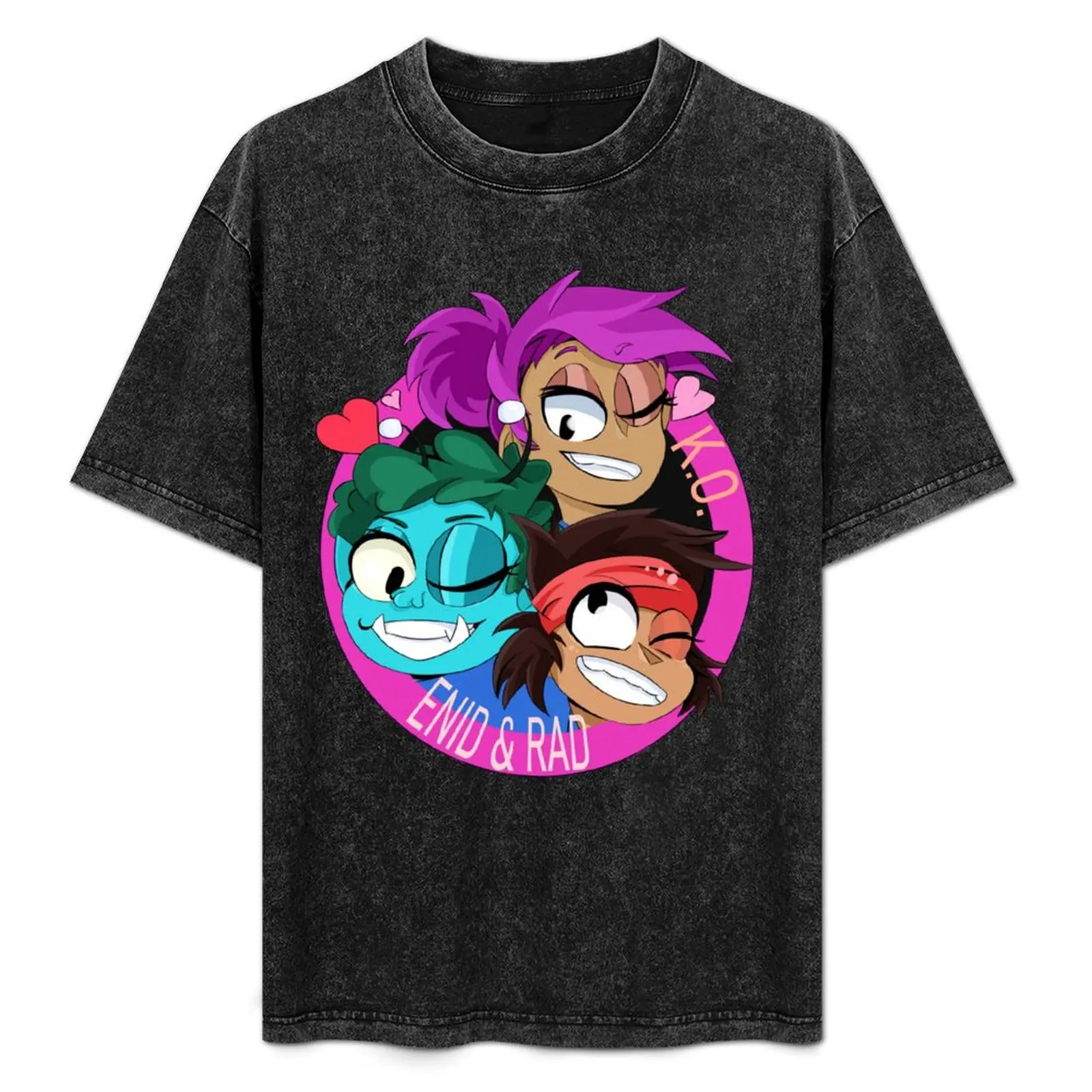 K.O., Rad and Enid T-Shirt Festival Party Tee Top
K.O., Rad and Enid T-Shirt Festival Party Tee Top