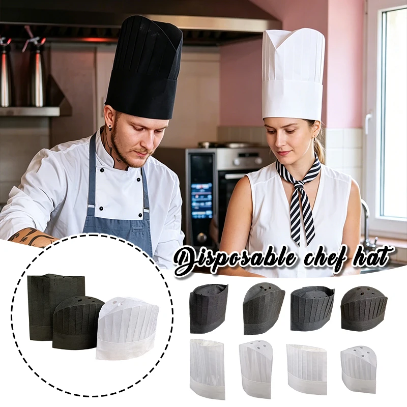 20 Pcs Disposable Chef Hats Non-Woven Breathable Kitchen Cooking Caps Unisex High-Quality Hotel Food Catering Headwear
20 Pcs Disposable Chef Hats Non-Woven Breathable Kitchen Cooking Caps Unisex High-Quality Hotel Food Catering Headwear