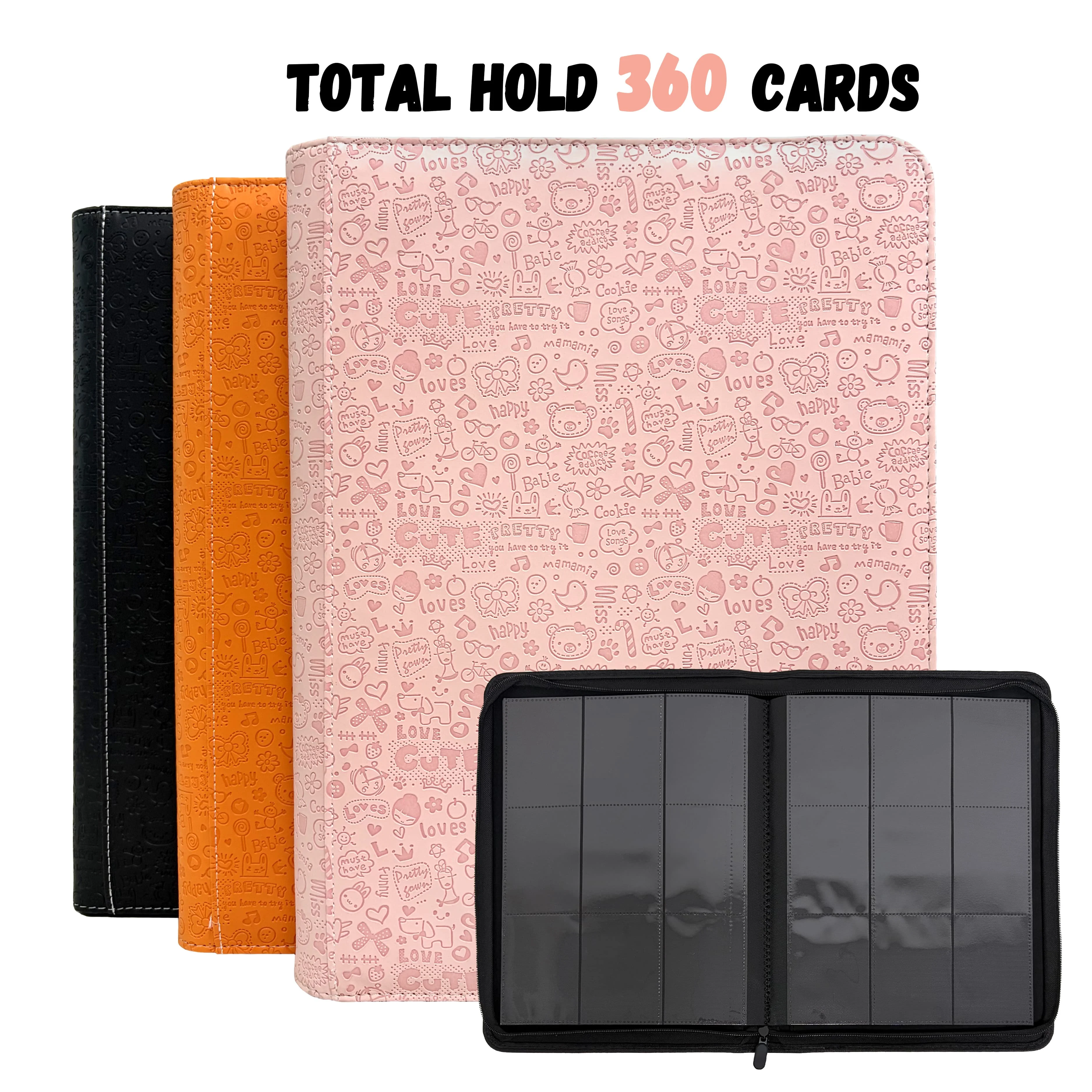 9 Pocket Cute Printed Zipper Card Binder Holds 360 Cards Premium TCG Sport Trading Game Card Collection Album
9 Pocket Cute Printed Zipper Card Binder Holds 360 Cards Premium TCG Sport Trading Game Card Collection Album