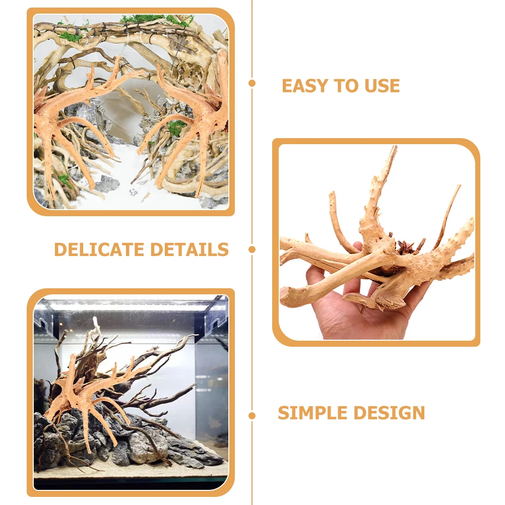 2Pcs Dead-Wood Aquarium Decor Realistic Craft for Fish Tank Pond Reptile Cage Lizard Supply Exquisite Design Non-Fading Color
2Pcs Dead-Wood Aquarium Decor Realistic Craft for Fish Tank Pond Reptile Cage Lizard Supply Exquisite Design Non-Fading Color