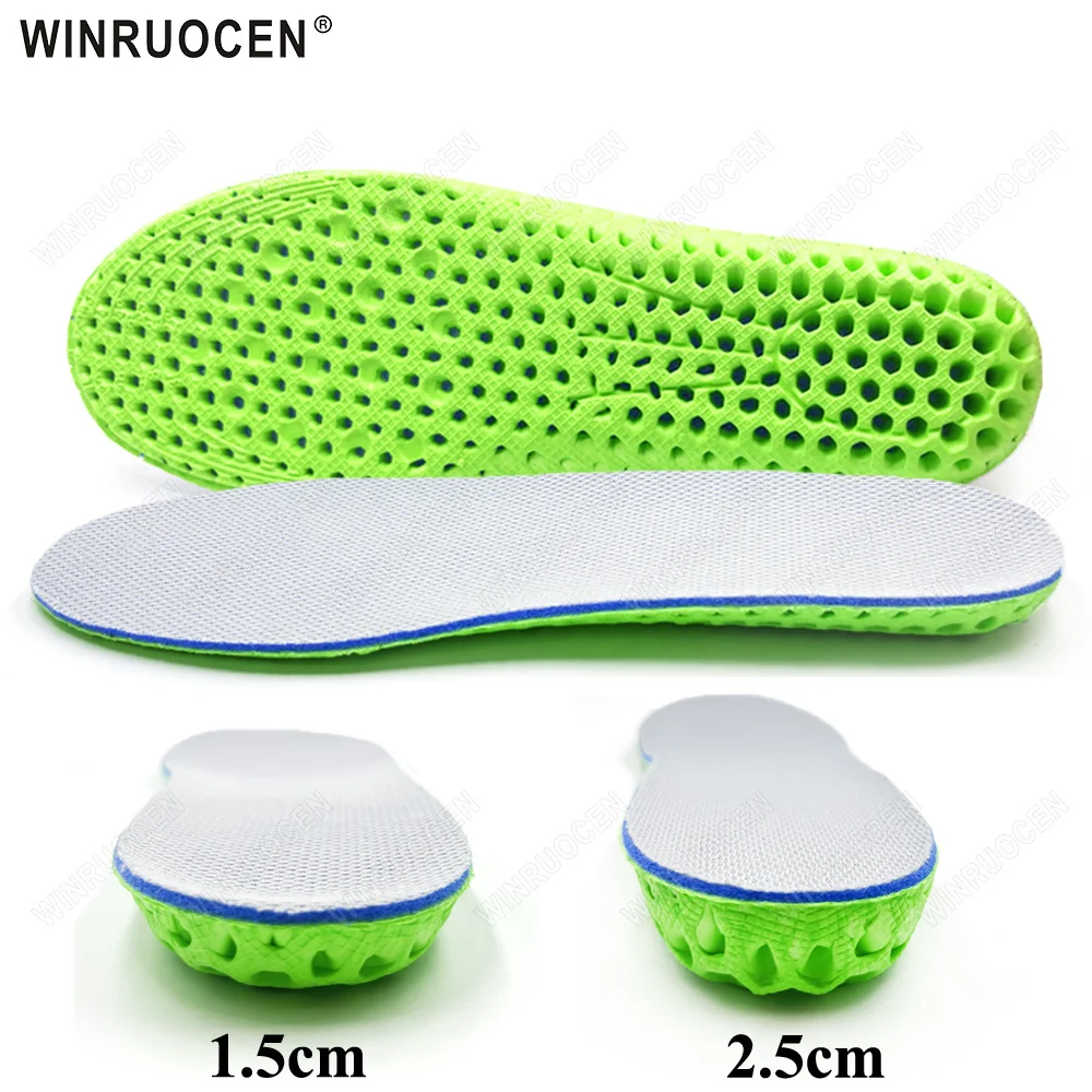 WINRUOCEN 1Pair Height Increase Shoes Insoles Men Women Soft Comfort Running Sports Insole for Feet 1.5/2.5cm Growing Shoe Pads
WINRUOCEN 1Pair Height Increase Shoes Insoles Men Women Soft Comfort Running Sports Insole for Feet 1.5/2.5cm Growing Shoe Pads