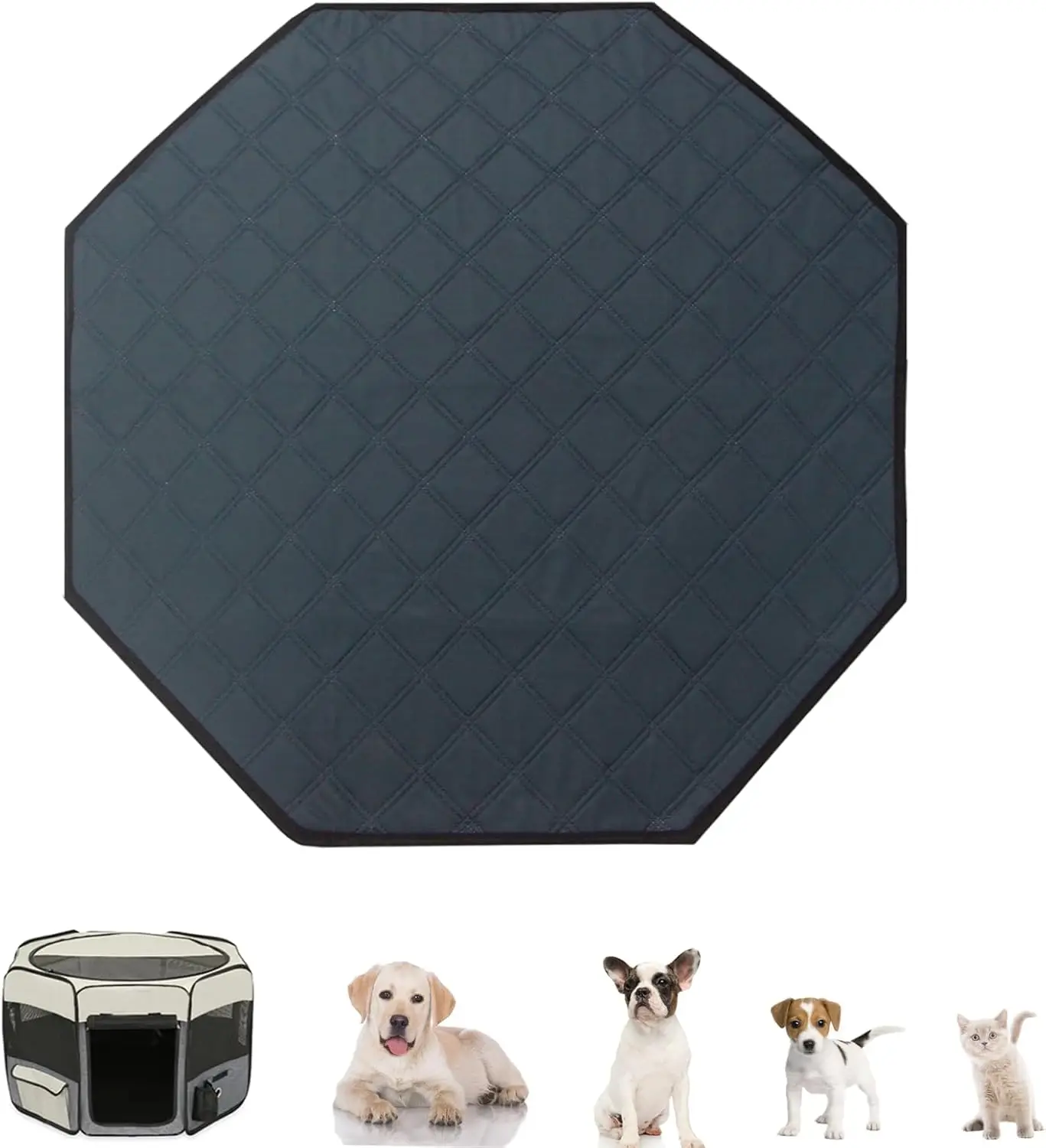 Dog Playpen Mat, Washable Pee Pad for Octagon Puppy Whelping Pading Leakproof Potty Training Pad Liner for Crate Kennel Indoor
Dog Playpen Mat, Washable Pee Pad for Octagon Puppy Whelping Pading Leakproof Potty Training Pad Liner for Crate Kennel Indoor