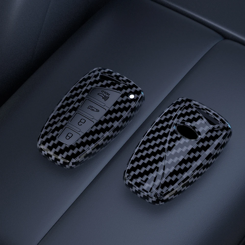 ABS Carbon Remote Key Case Cover For Hyundai Grandeur HG Sedan Genesis G80 Santa Fe 3DM Grand SantaFe 2018 IX45 EQUUS Azera
ABS Carbon Remote Key Case Cover For Hyundai Grandeur HG Sedan Genesis G80 Santa Fe 3DM Grand SantaFe 2018 IX45 EQUUS Azera