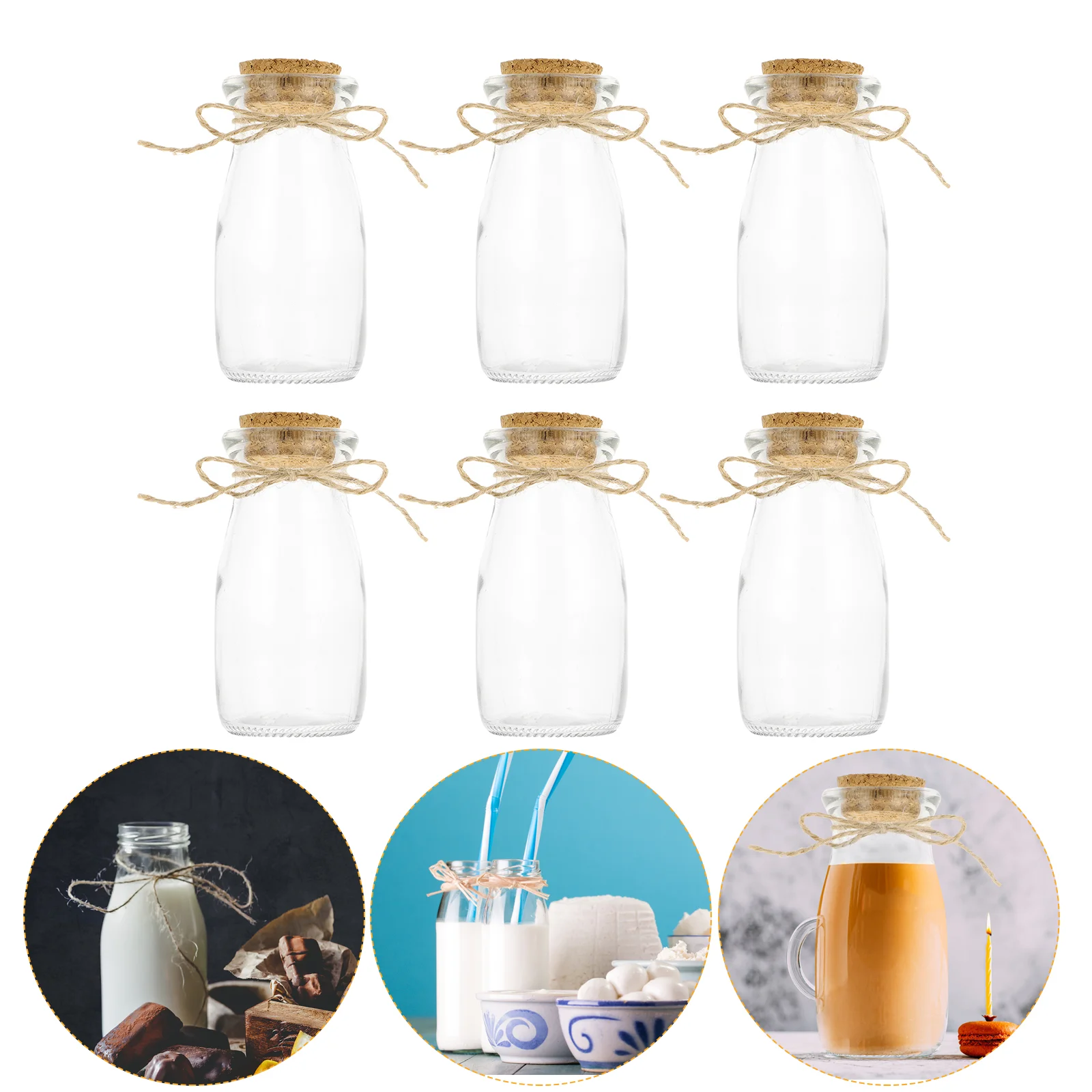 6 Pcs Pudding Bottle Household Glassware Liquid Bottles Food Storage DIY Dessert Cups
6 Pcs Pudding Bottle Household Glassware Liquid Bottles Food Storage DIY Dessert Cups
