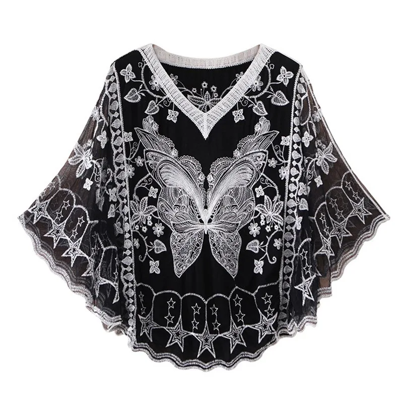 Women Half Sleeve Lace Crochet Ruffles Elegant Casual Swimwear Sexy Tops Tees Butterfly Hollow Out Shirt Shirts
Women Half Sleeve Lace Crochet Ruffles Elegant Casual Swimwear Sexy Tops Tees Butterfly Hollow Out Shirt Shirts