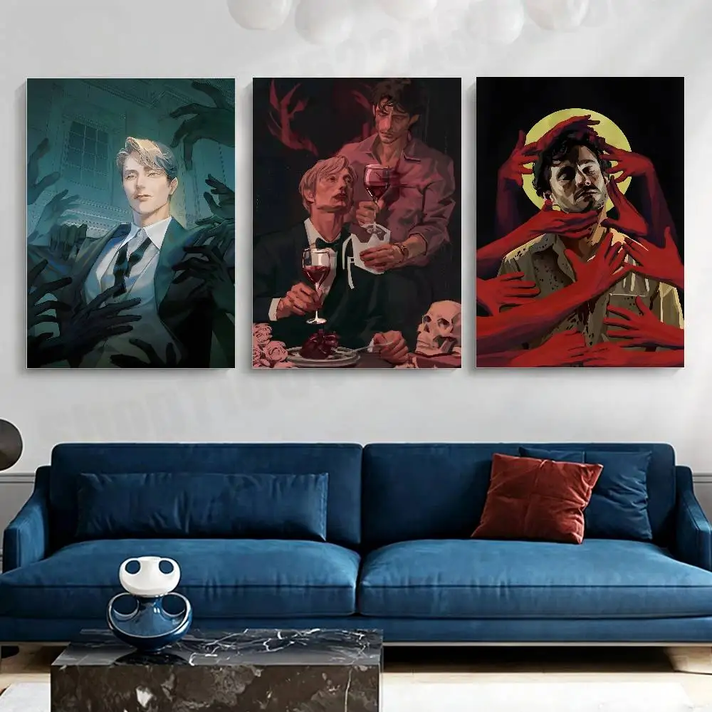 HOT H-Hannibal and Will Poster For Wall Prints for Living Room Bedroom Office Home Decoration Gift
HOT H-Hannibal and Will Poster For Wall Prints for Living Room Bedroom Office Home Decoration Gift