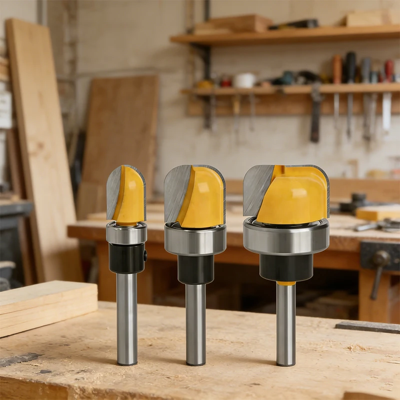 6.35mm Shank Router Bit Set - 6mm Round Nose & 8mm Bowl Tray Milling Cutter for CNC Woodworking 4pcs
6.35mm Shank Router Bit Set - 6mm Round Nose & 8mm Bowl Tray Milling Cutter for CNC Woodworking 4pcs