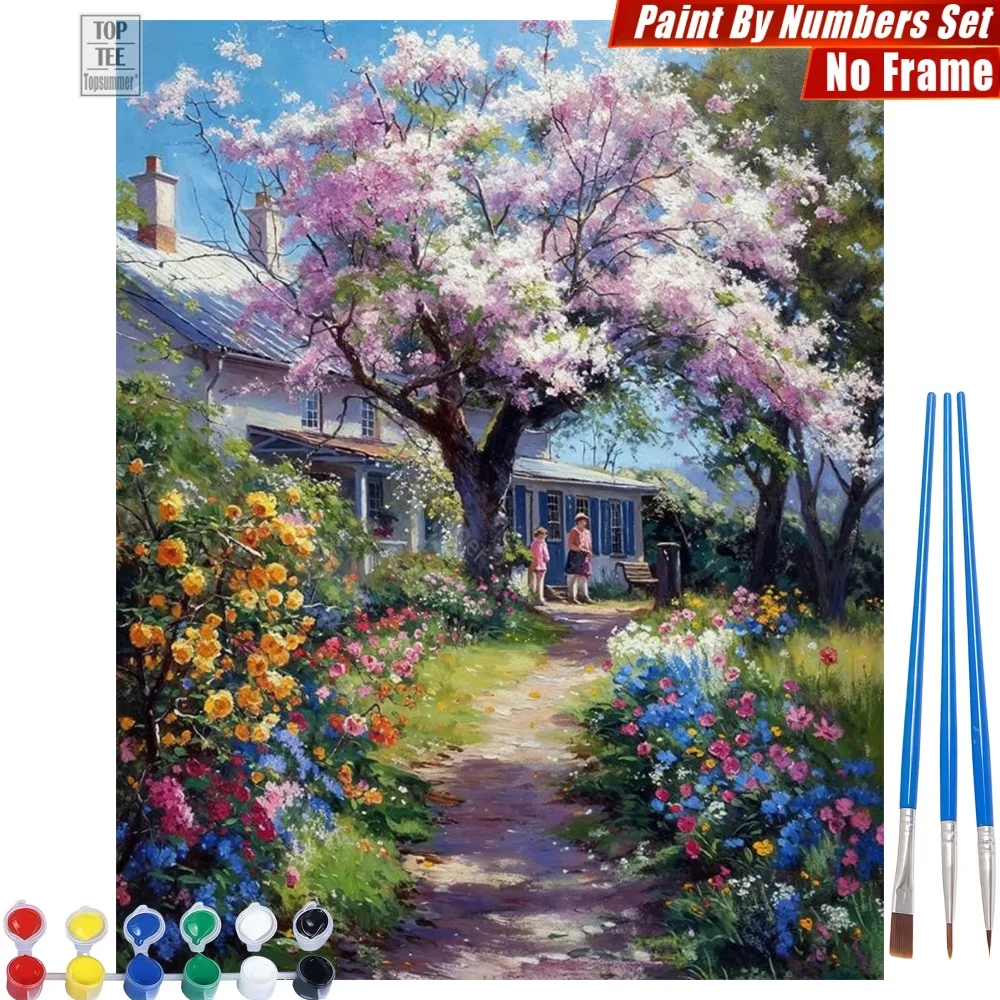 Warm Spring Garden Paint By Number Set - Multitude Flowers Path Home Bedroom Decor New Year's Day Gift For Friend
Warm Spring Garden Paint By Number Set - Multitude Flowers Path Home Bedroom Decor New Year's Day Gift For Friend