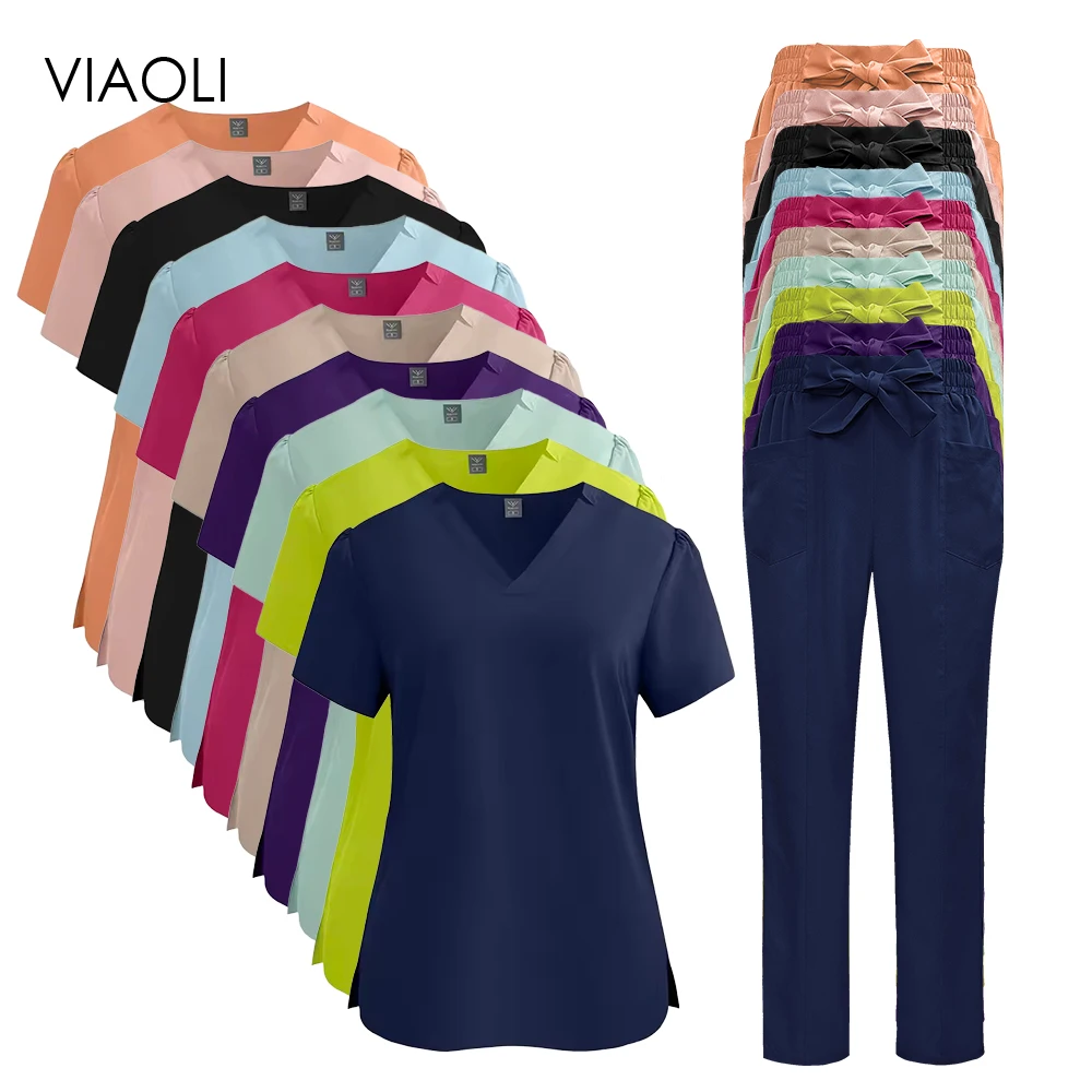 Doctor Nurse Uniforms Female Dental Dentist Suit Women's Surgical Scrubs Set Lab Working Clothes Straight Leg Pants Beauty Set
Doctor Nurse Uniforms Female Dental Dentist Suit Women's Surgical Scrubs Set Lab Working Clothes Straight Leg Pants Beauty Set