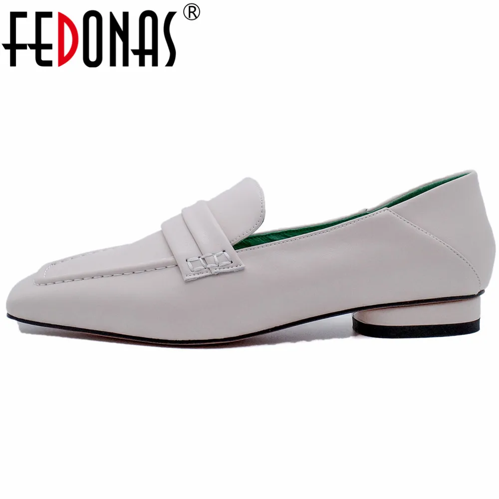 FEDONAS Basic Women Pumps Spring Summer Concise Low Heels Square Toe Genuine Leather Office Lady Working Pumps Shoes Woman 2024
FEDONAS Basic Women Pumps Spring Summer Concise Low Heels Square Toe Genuine Leather Office Lady Working Pumps Shoes Woman 2024