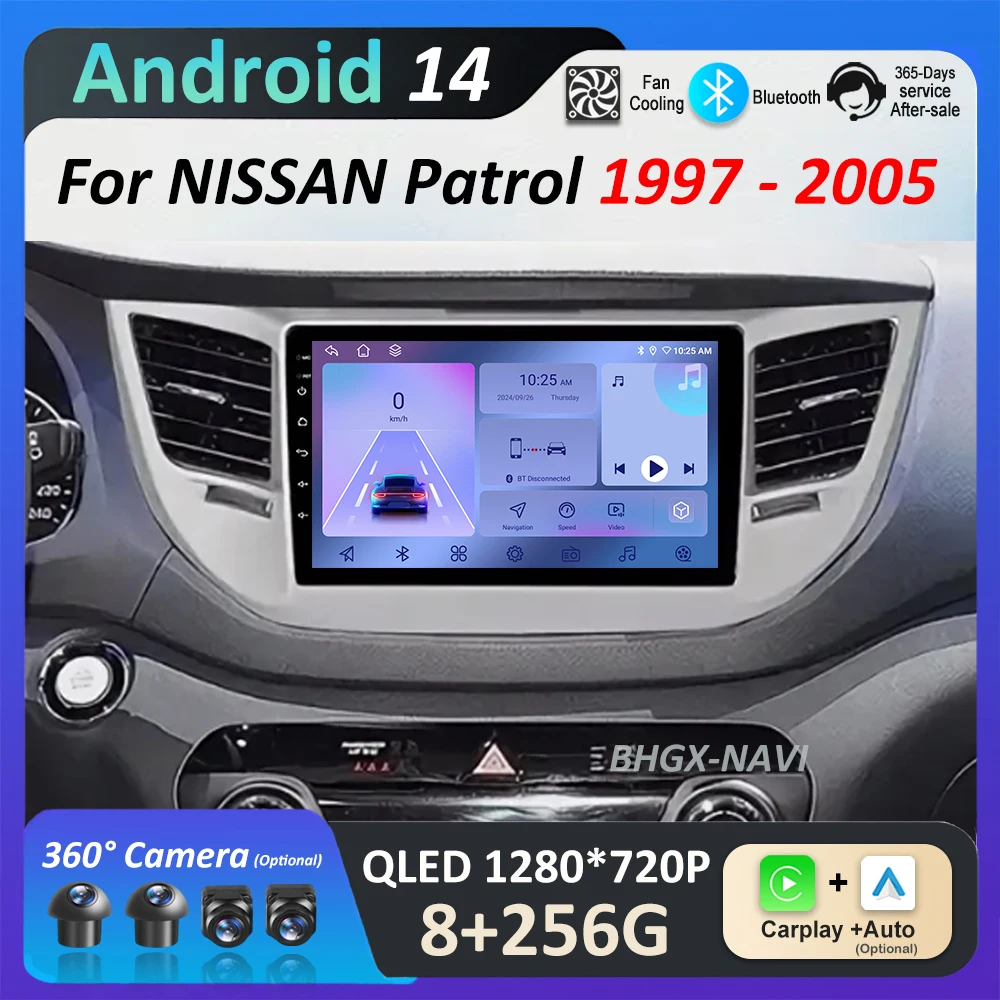 Bluetooth Android 14 WiFi для NISSAN Patrol 1997-2005 Автомобильный радиоприемник Мультимедийный плеер DSP Стерео GPS Navi 4G Разделенный экран
Bluetooth Android 14 WiFi для NISSAN Patrol 1997-2005 Автомобильный радиоприемник Мультимедийный плеер DSP Стерео GPS Navi 4G Разделенный экран