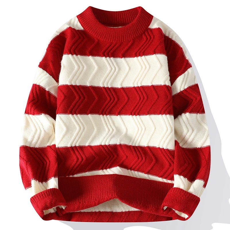 2023 New Fall Winter Luxury Men Sweater Korean High Quality Thick Warm Cashmere Pullover Mens Fashion Loose Casual Knitted Tops
2023 New Fall Winter Luxury Men Sweater Korean High Quality Thick Warm Cashmere Pullover Mens Fashion Loose Casual Knitted Tops