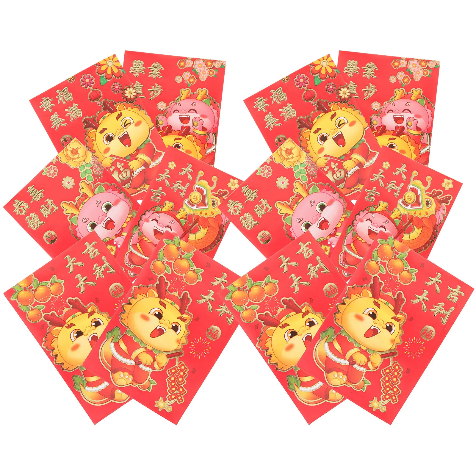 30Pcs Dragon Year Red Envelopes Decorative Paper Cash Envelopes Chinese New Year Spring Festival Money Packets Luck Money Bag
30Pcs Dragon Year Red Envelopes Decorative Paper Cash Envelopes Chinese New Year Spring Festival Money Packets Luck Money Bag