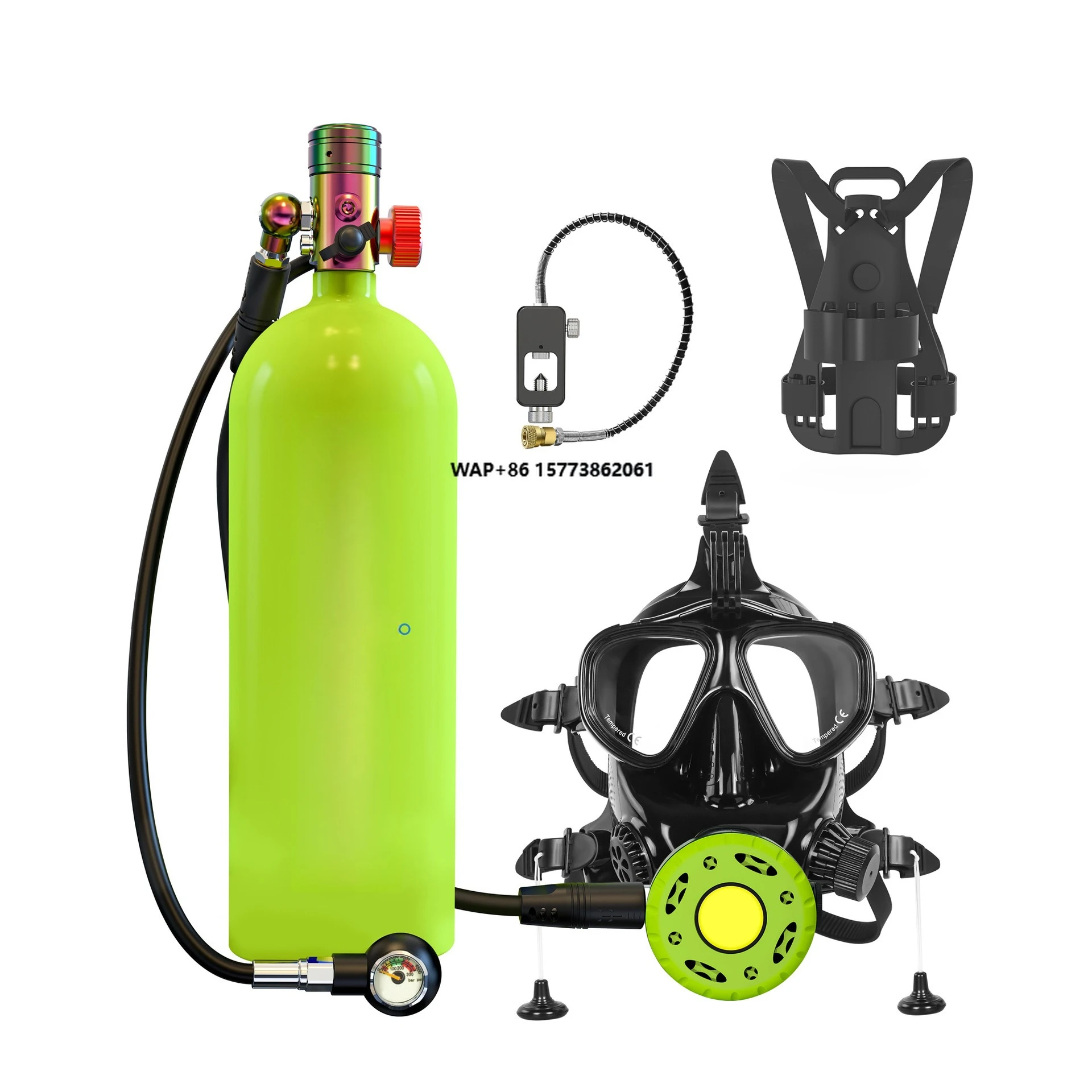 High Pressure 2.3L Oxygen Diving Cylinder Free Diving Cylinder Suit with Respirator
High Pressure 2.3L Oxygen Diving Cylinder Free Diving Cylinder Suit with Respirator