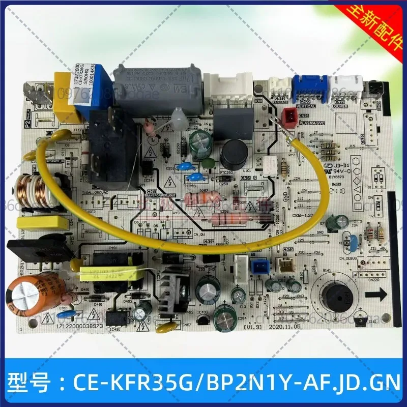 for CE-KFR35G/BP2N1Y-AF.JD.GN Inverter Air Conditioner Indoor Main Control Board 1.5HP Split AC Motherboard Replacement PCB
for CE-KFR35G/BP2N1Y-AF.JD.GN Inverter Air Conditioner Indoor Main Control Board 1.5HP Split AC Motherboard Replacement PCB