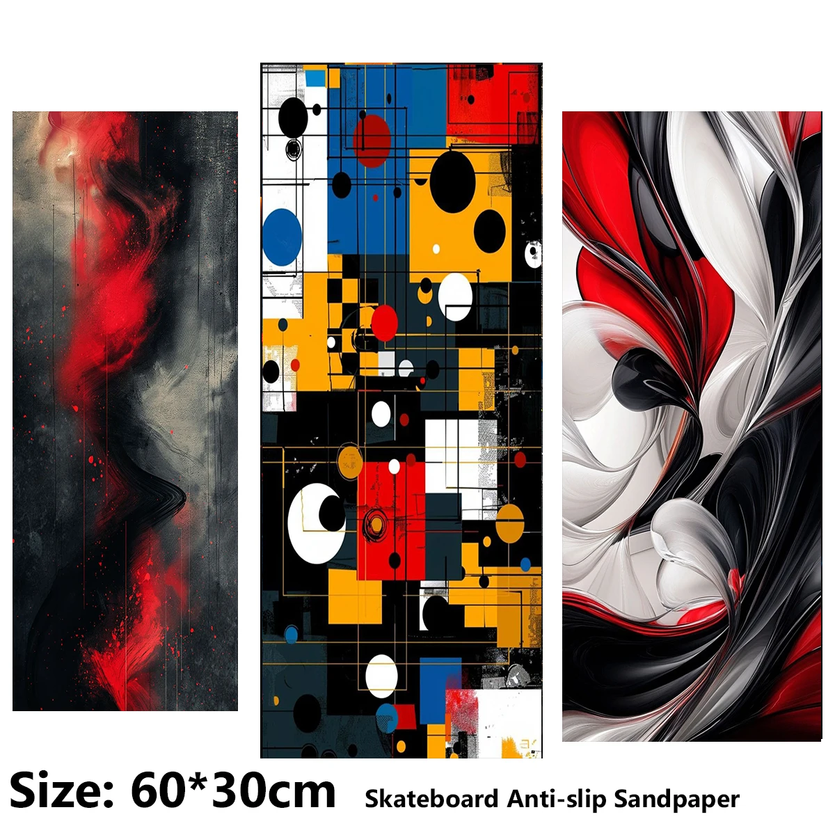 Electric Scooter Anti-slip Sticker Sandpaper Skateboard GripTape Sheet 60*30cm Cool Geometric Abstract Fog Pattern
Electric Scooter Anti-slip Sticker Sandpaper Skateboard GripTape Sheet 60*30cm Cool Geometric Abstract Fog Pattern
