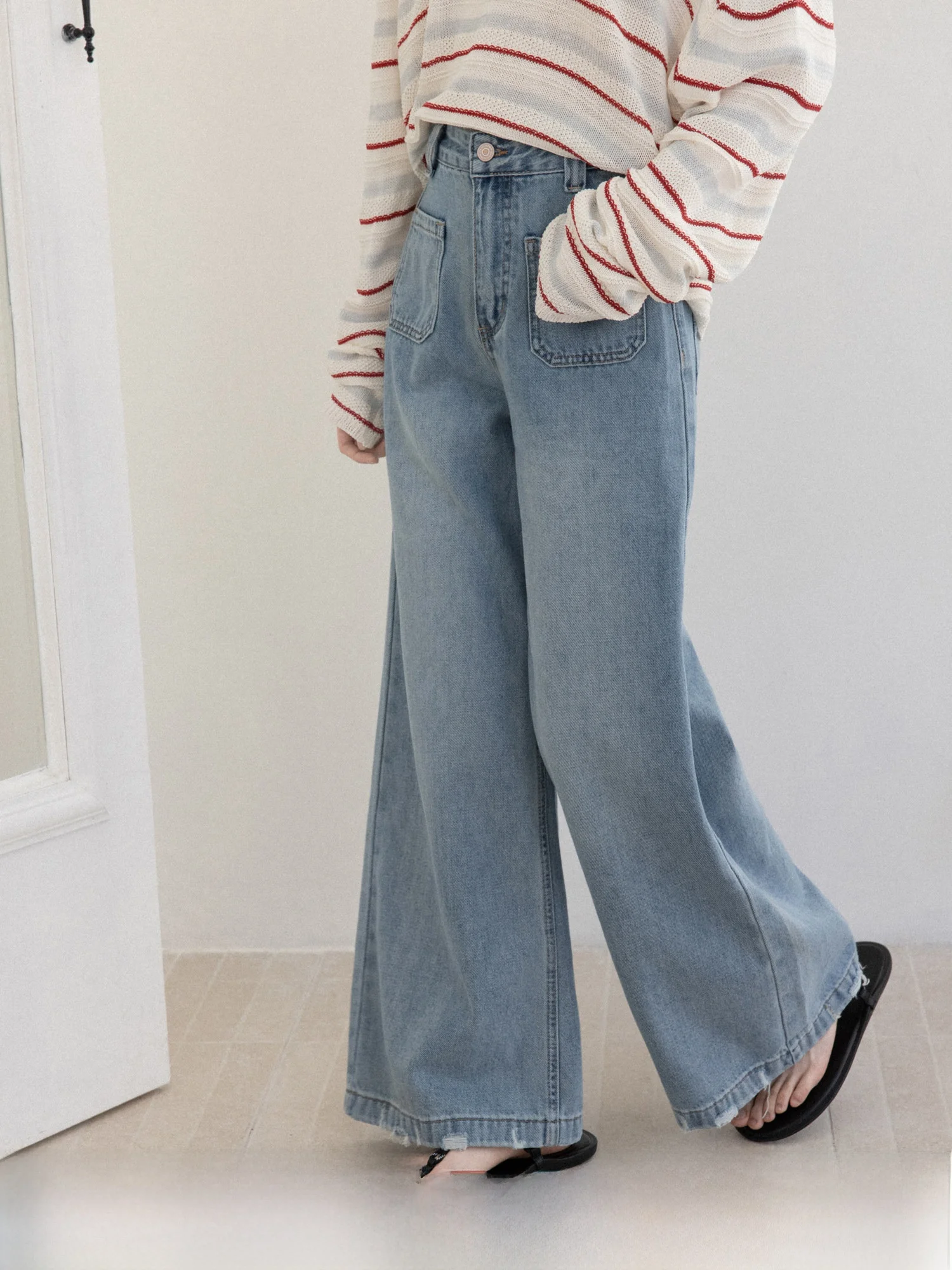 High Waist Straight Leg Blue Denim Jeans Women's Commute Casual Cotton Blend Soft Comfortable Spring Season Faionable
High Waist Straight Leg Blue Denim Jeans Women's Commute Casual Cotton Blend Soft Comfortable Spring Season Faionable