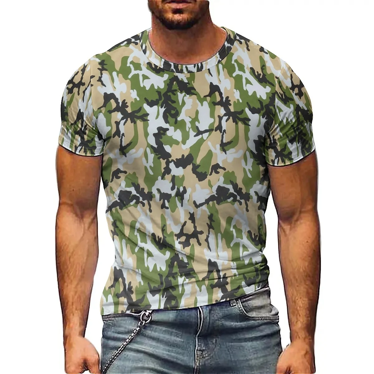 Men's American Aesthetic 3D Printed Short-Sleeve T-Shirt - Family Gathering, Pajama Style, Crew Neck
Men's American Aesthetic 3D Printed Short-Sleeve T-Shirt - Family Gathering, Pajama Style, Crew Neck