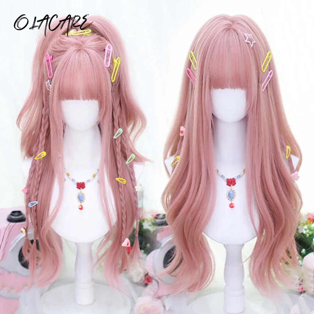 OLACARE Synthetic Long Ombre Colorful Cosplay Lolita Cute Wig With Bangs Natural Wavy Halloween Pink Red White Blue Daily Wigs
OLACARE Synthetic Long Ombre Colorful Cosplay Lolita Cute Wig With Bangs Natural Wavy Halloween Pink Red White Blue Daily Wigs