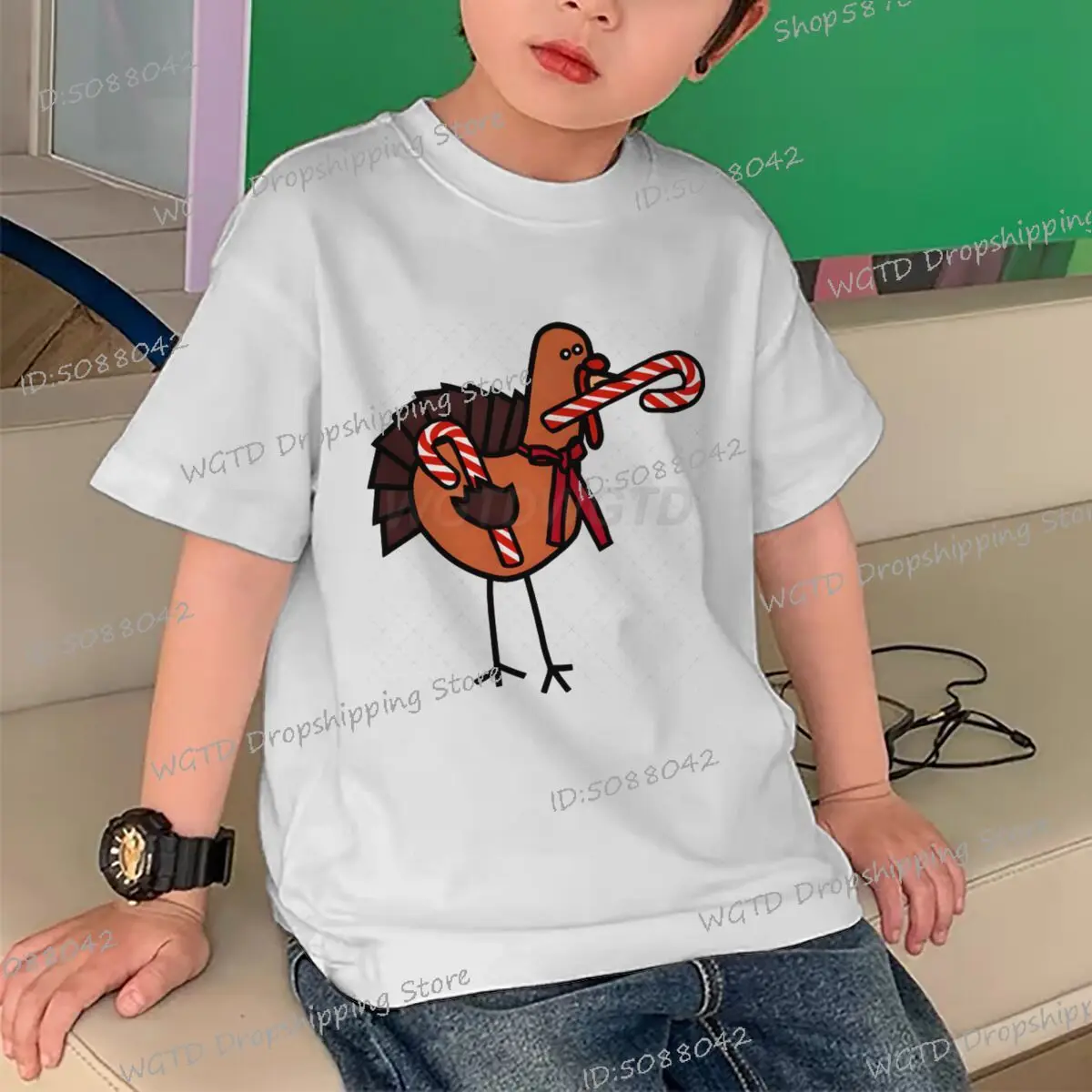 Children Clothing Fun Turkey Cartoon Graphic Boys Girls Fashion Short Sleeve T-shirt Popular Design Kids Cotton Thanksgiving Tee
Children Clothing Fun Turkey Cartoon Graphic Boys Girls Fashion Short Sleeve T-shirt Popular Design Kids Cotton Thanksgiving Tee
