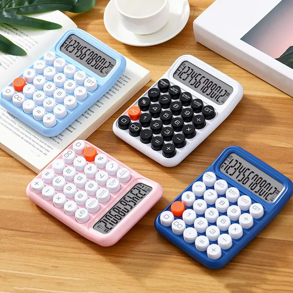 Calculator with Abs Plastic Material Anti-slip Design Calculator Retro Round Mechanical Switch Calculator Lightweight for Office
Calculator with Abs Plastic Material Anti-slip Design Calculator Retro Round Mechanical Switch Calculator Lightweight for Office
