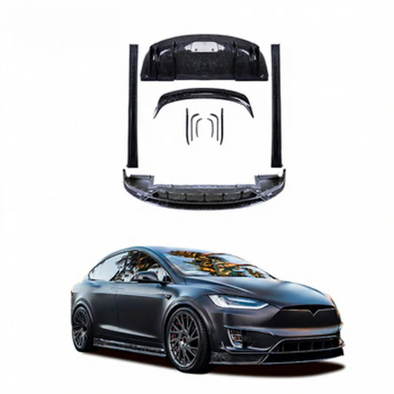HS Forged Carbon Fiber Body Kit for Model X Front Lip Rear Bumper Side Skirts Spoiler Rear Diffuser
HS Forged Carbon Fiber Body Kit for Model X Front Lip Rear Bumper Side Skirts Spoiler Rear Diffuser