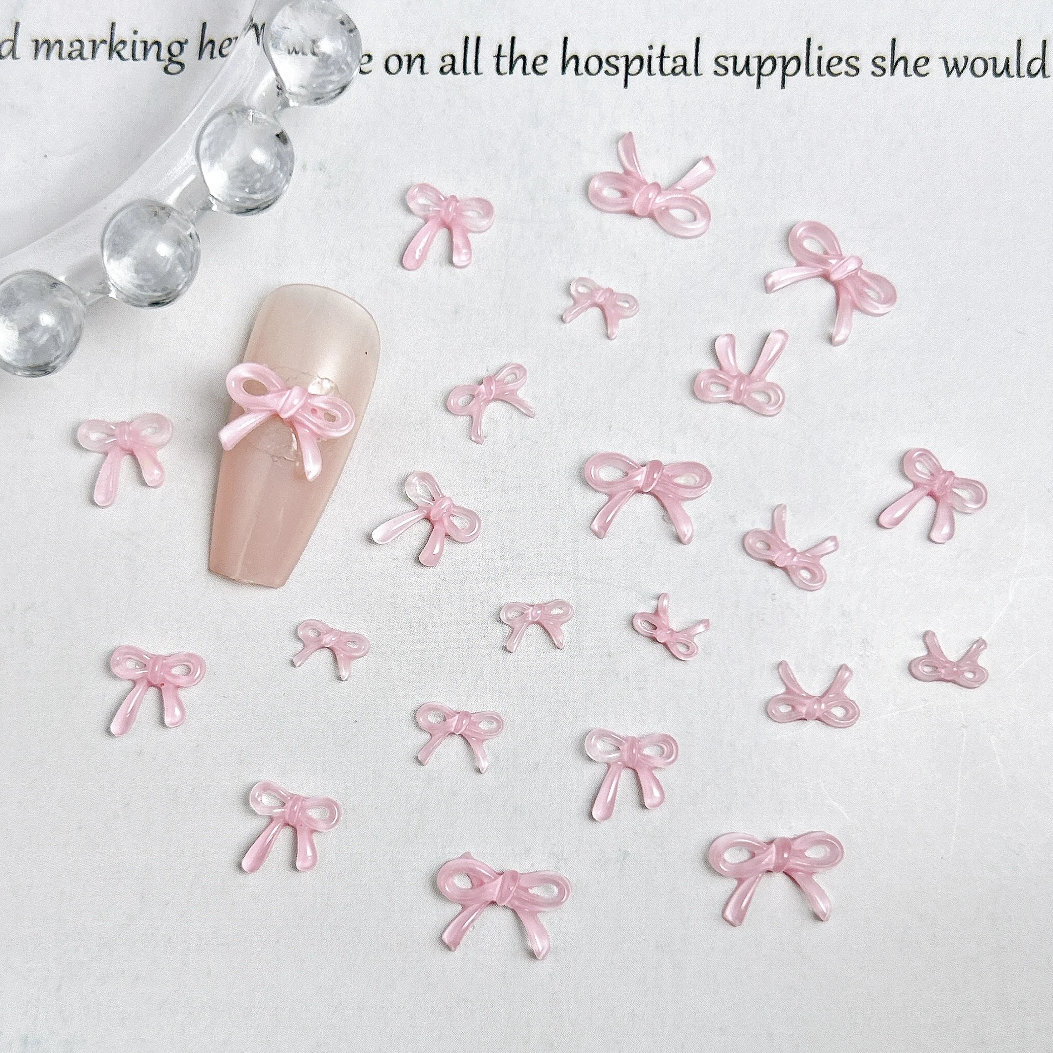 50PCS Solid Color Jelly Bowknots Nail Art Decorations 3D Sweet Transparent Line Bows Resin Nail Charms Accessories for DIY Nails
50PCS Solid Color Jelly Bowknots Nail Art Decorations 3D Sweet Transparent Line Bows Resin Nail Charms Accessories for DIY Nails