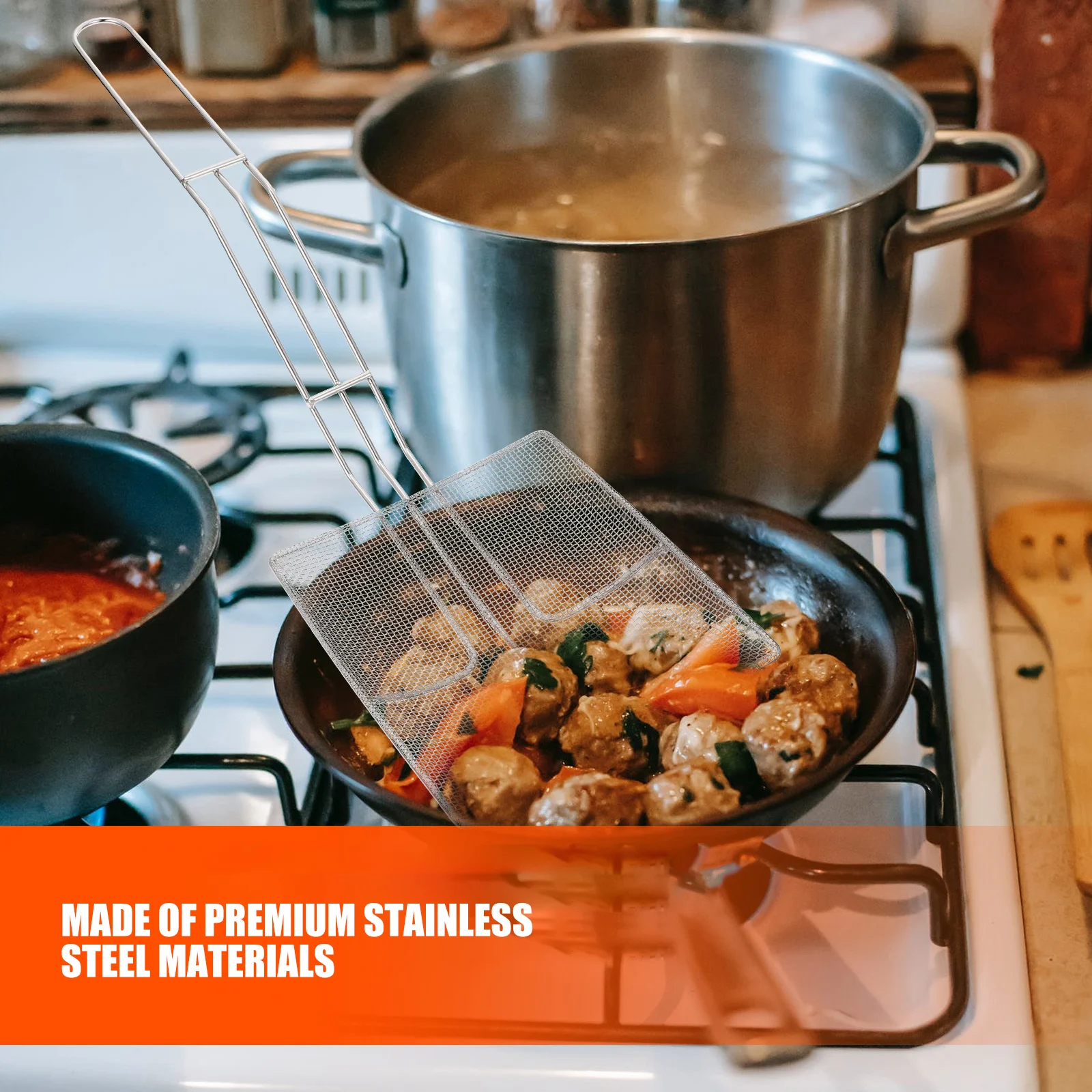 1 pc Stainless Steel Oil Residue Shovel Pot Fat Skimmer Deep Fryer Scoop Square Strainer Kitchen Tools Practical Gadgets
1 pc Stainless Steel Oil Residue Shovel Pot Fat Skimmer Deep Fryer Scoop Square Strainer Kitchen Tools Practical Gadgets