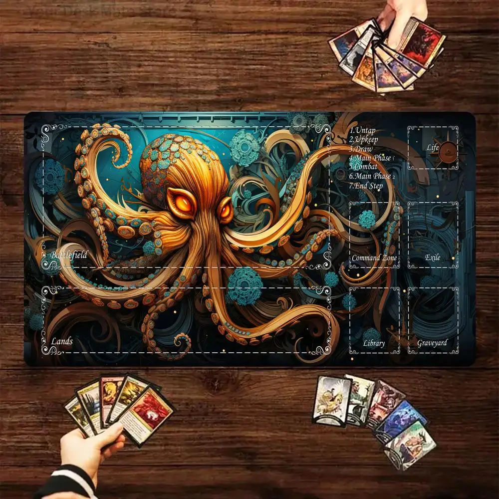 Mechanical Giant Octopus MTG Playmat Magic Card Battle Mat gathering gaming mats Non-Slip Durable tapete magic mtg card pad
Mechanical Giant Octopus MTG Playmat Magic Card Battle Mat gathering gaming mats Non-Slip Durable tapete magic mtg card pad