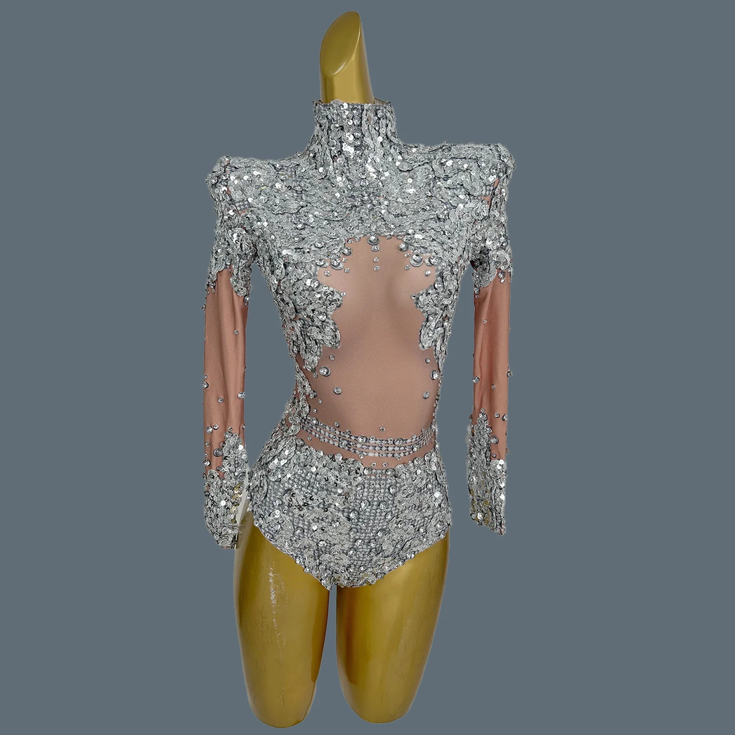 Classic Dance Sparkly Skinny Bodysuit Sexy Women Sequins Leotard Club Dance Stage Performance Wear Night Party Outfit Yiniang
Classic Dance Sparkly Skinny Bodysuit Sexy Women Sequins Leotard Club Dance Stage Performance Wear Night Party Outfit Yiniang