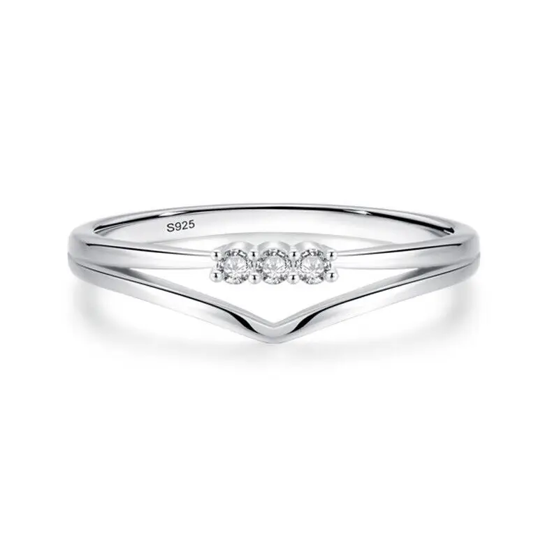 European Sparkling Letter Shape Simple AAA CZ S925 Sterling Silver Finger Ring For Women Birthday Wedding Jewelry
European Sparkling Letter Shape Simple AAA CZ S925 Sterling Silver Finger Ring For Women Birthday Wedding Jewelry