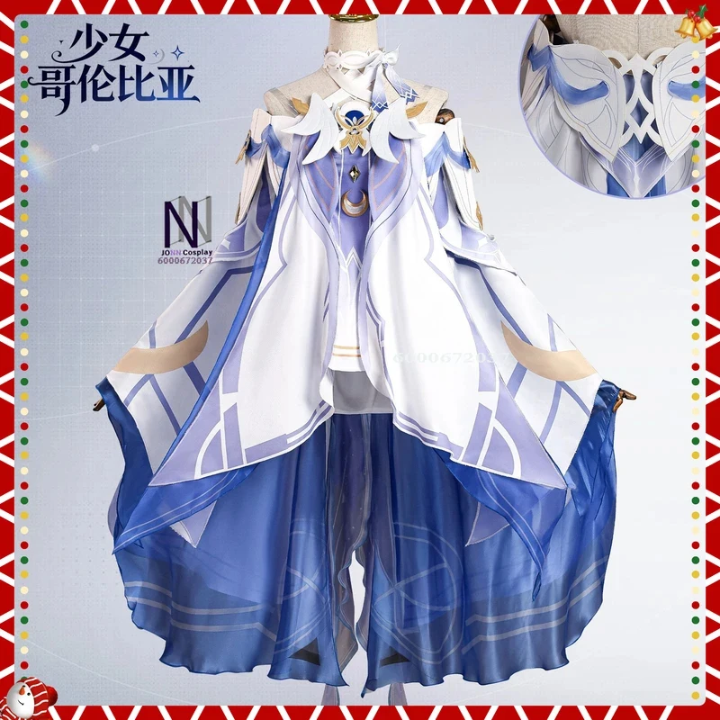 ABC123Hot Game Genshin Impact Cosplay Costume Anime Columbina Role Playing Dress for Women Adult Comic Con Uniform Hallox,3;b'2.
ABC123Hot Game Genshin Impact Cosplay Costume Anime Columbina Role Playing Dress for Women Adult Comic Con Uniform Hallox,3;b'2.