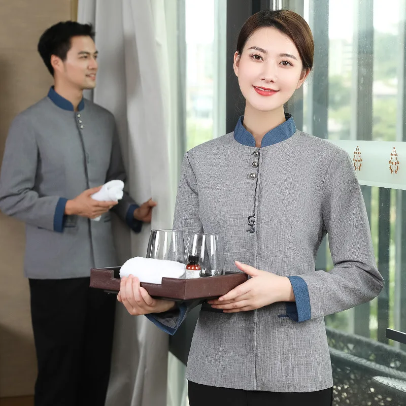 Hotel Room Cleaning Service Uniform Long Sleeve Female Hotel Floor Pa Workwear Property Real Estate Cleaner Aunt Uniform
Hotel Room Cleaning Service Uniform Long Sleeve Female Hotel Floor Pa Workwear Property Real Estate Cleaner Aunt Uniform