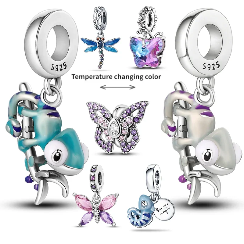 Hot Sale Chameleon Charm Beads For Original Pandora 925 Sterling Silver Bracelet DIY Women Jewelry Making
Hot Sale Chameleon Charm Beads For Original Pandora 925 Sterling Silver Bracelet DIY Women Jewelry Making