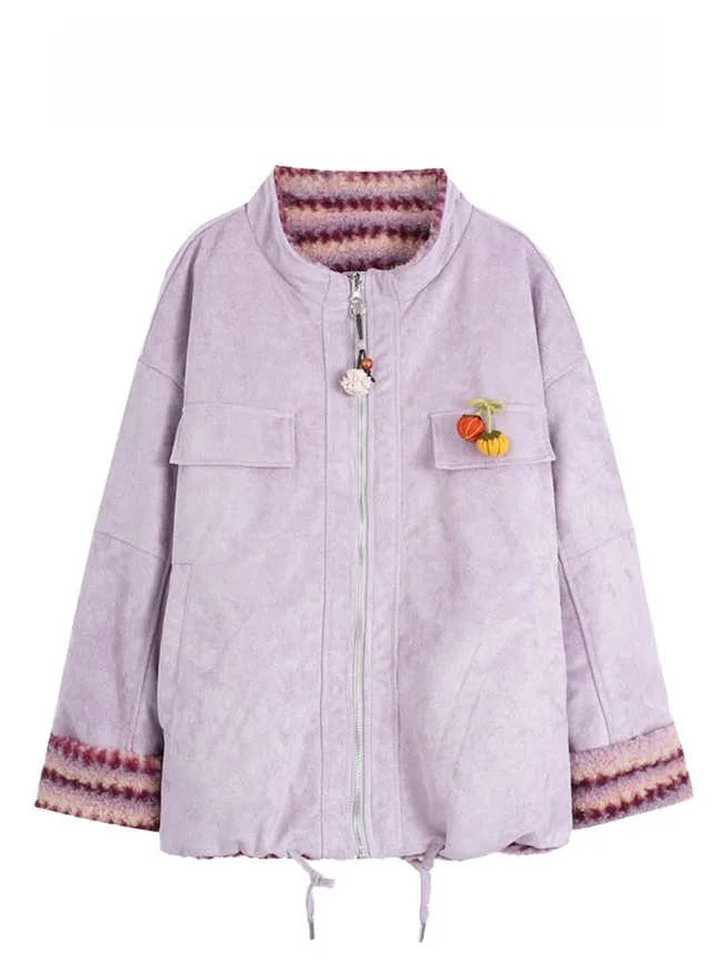 Korean Sle Double-Sided Wear Loose Fit Stand Collar Gentle Women's Outerwear Winter New Arrival Anti-Aging Top for Ladies
Korean Sle Double-Sided Wear Loose Fit Stand Collar Gentle Women's Outerwear Winter New Arrival Anti-Aging Top for Ladies
