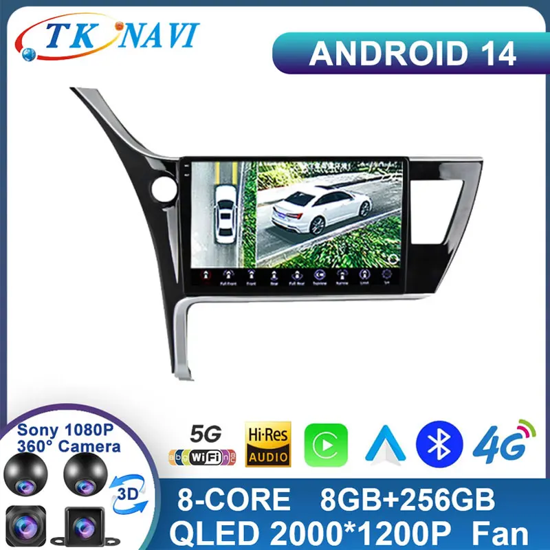 Android 14 для Toyota Corolla 2017 - 2019 GPS мультимедийный видеоплеер DSP Автомагнитола навигация Carplya WIFI 4G No 2din DVD
Android 14 для Toyota Corolla 2017 - 2019 GPS мультимедийный видеоплеер DSP Автомагнитола навигация Carplya WIFI 4G No 2din DVD