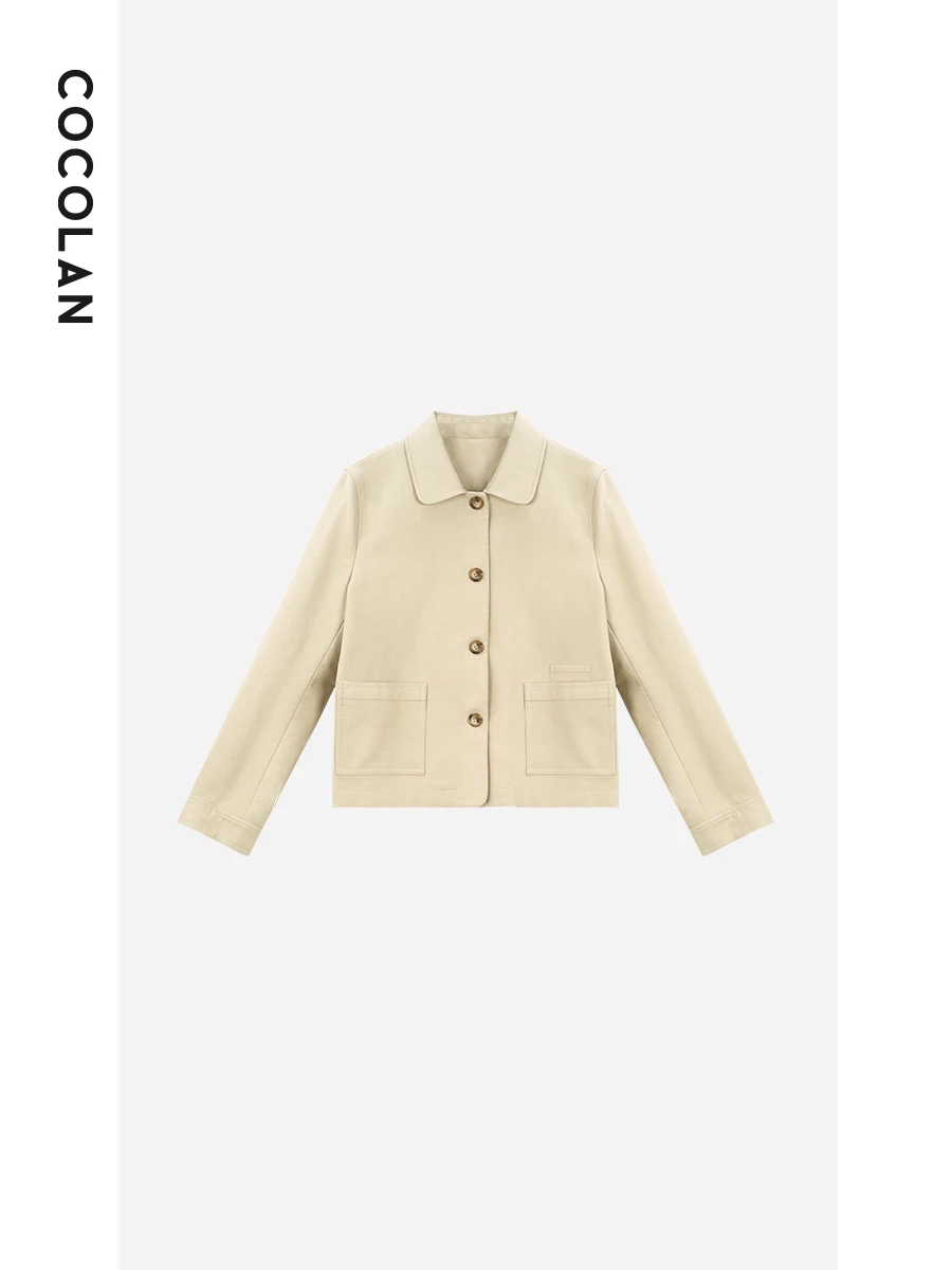 LAN aHua 00% Cotton Jaet Women's Spring 2026 New Sle Simple Stand Fit Button Closure ort Outerwear
LAN aHua 00% Cotton Jaet Women's Spring 2026 New Sle Simple Stand Fit Button Closure ort Outerwear