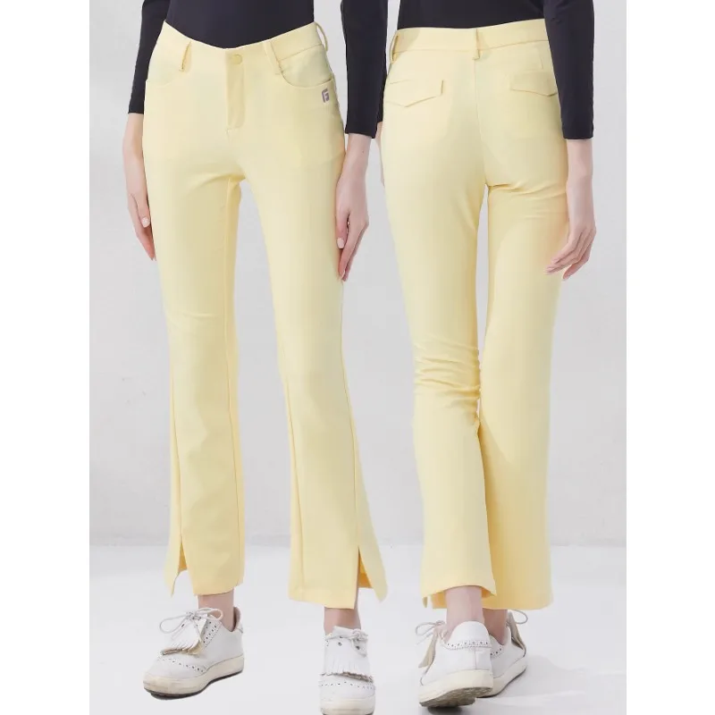 Spring/Summer Golf Women's Slim Fit Split Flare Pants Quick Drying Elastic Outdoor Sports Leisure Golf Sports Set
Spring/Summer Golf Women's Slim Fit Split Flare Pants Quick Drying Elastic Outdoor Sports Leisure Golf Sports Set