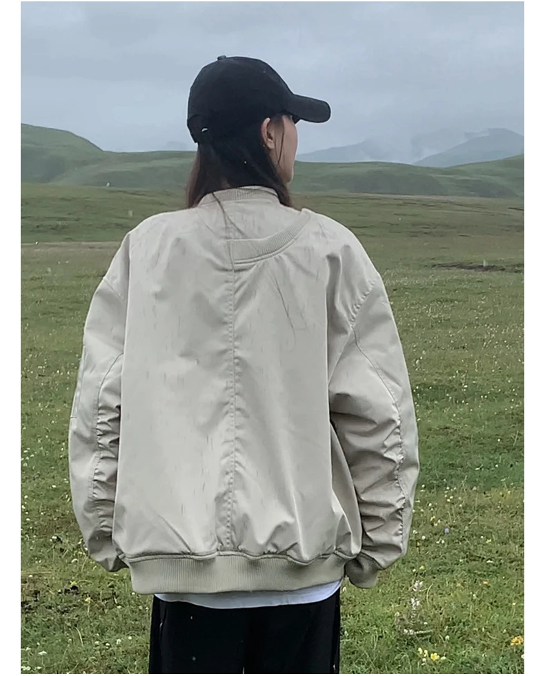 Розовые бейсбольные куртки с белыми женскими осенними винтажными капюшоном на пуговицах на подкладке, уютная уютная овчина Ulzzang Overlong
Розовые бейсбольные куртки с белыми женскими осенними винтажными капюшоном на пуговицах на подкладке, уютная уютная овчина Ulzzang Overlong