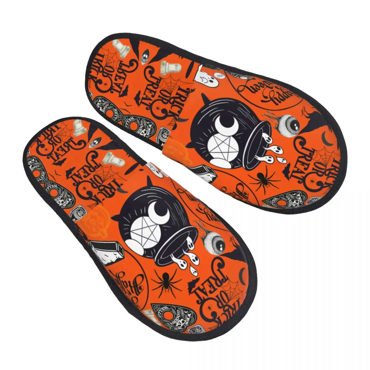 Happy Halloween Guest Slippers for Bathroom Women Custom Print House Shoes
Happy Halloween Guest Slippers for Bathroom Women Custom Print House Shoes