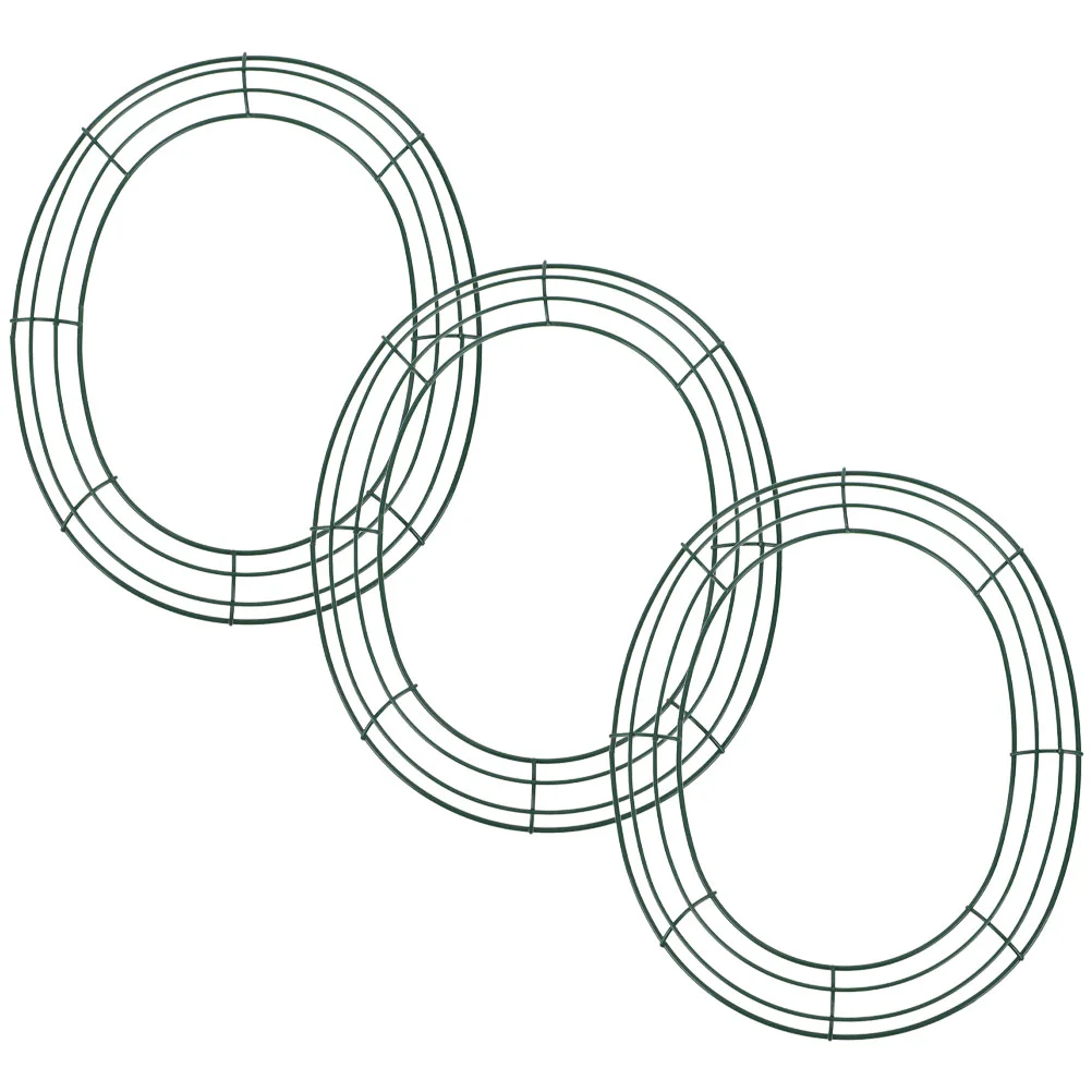 3 Pcs Easter Wreath Wire Frame Making Tool Egg Shaped Metal Flower Wrought Iron Rack
3 Pcs Easter Wreath Wire Frame Making Tool Egg Shaped Metal Flower Wrought Iron Rack