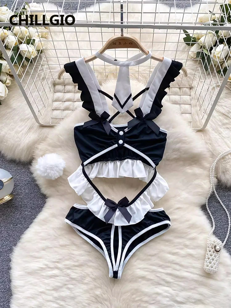 CHILLGIO Women Sexy Bodysuits Erotic One Piece Cosplay Costume Catsuits Fashion Ins Sleepwear Hollow Sexy Combination Rompers
CHILLGIO Women Sexy Bodysuits Erotic One Piece Cosplay Costume Catsuits Fashion Ins Sleepwear Hollow Sexy Combination Rompers
