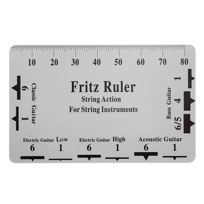 Guitar String Height Measurement Tool Multifunctional Guitar String Specification Ruler Card Luthier String Tool
Guitar String Height Measurement Tool Multifunctional Guitar String Specification Ruler Card Luthier String Tool